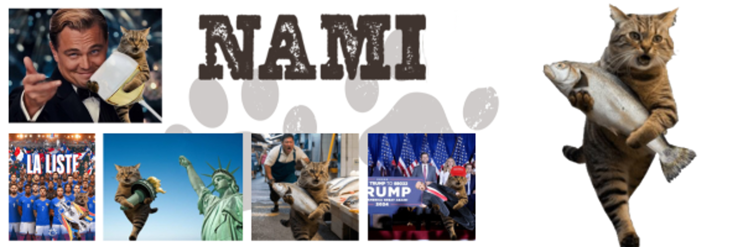 NAMI banner collage — Thief Cat everywhere